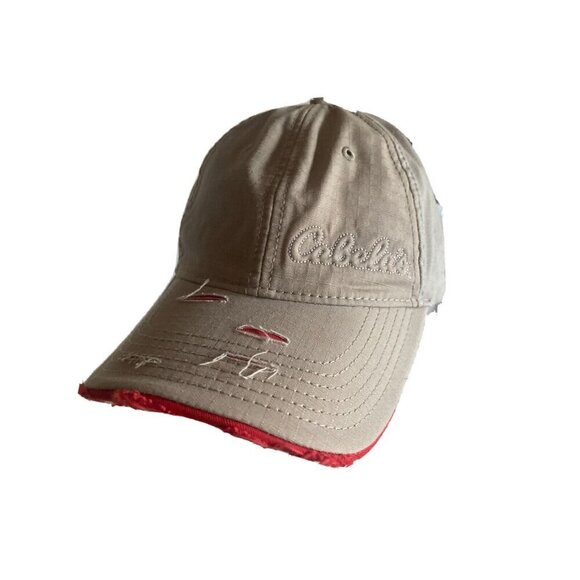 Cabela’s Khaki Distressed Adjustable Hat Cap - Picture 1 of 6